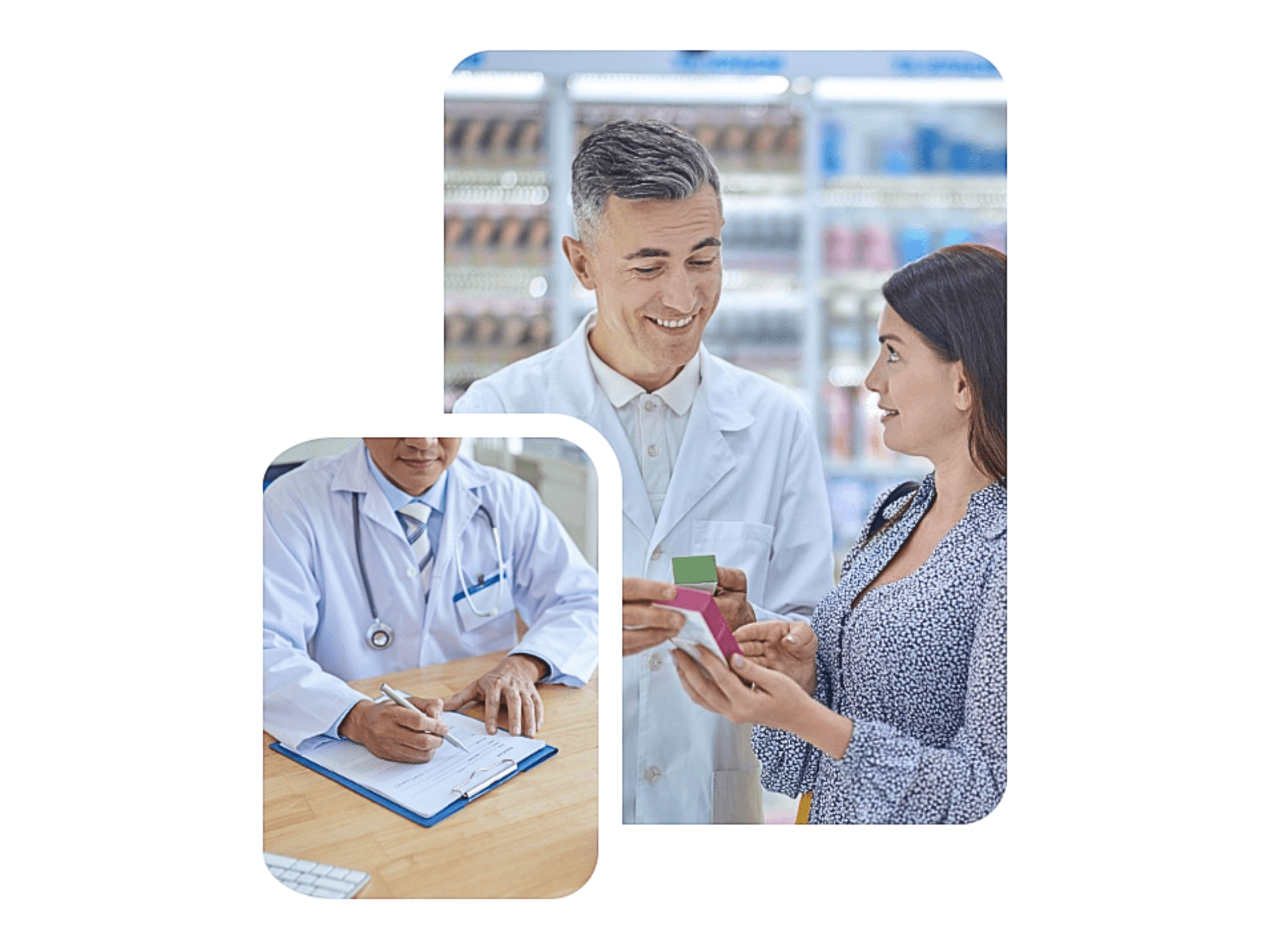 Renovar Receita Online Médico orientando paciente sobre uso de medicamentos e renovação de receita online